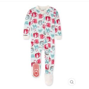 Burt's Bees - Organic Mugs of Happiness Footie Holiday Pajamas Newborn